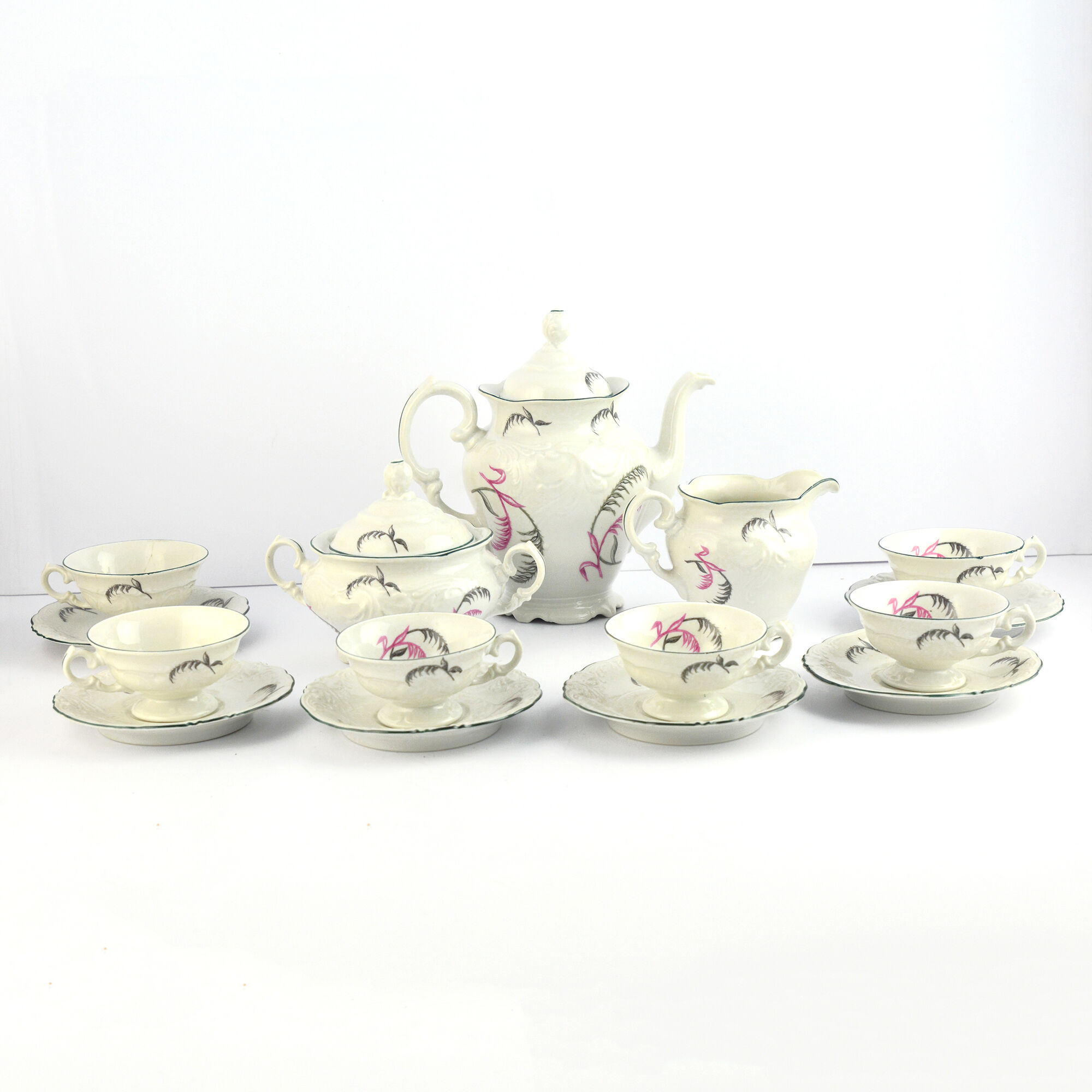 Porcelain tableware, coffee service, Wałbrzych, Poland, 1970s