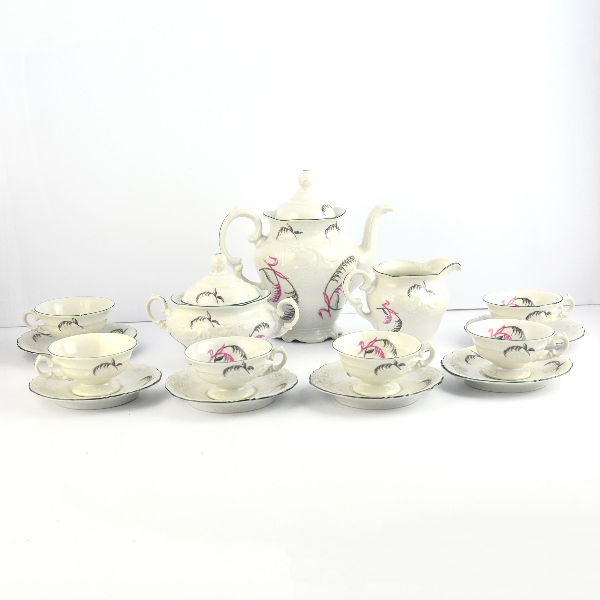Porcelain tableware, coffee service, Wałbrzych, Poland, 1970s