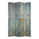 Old weathered teak screen