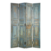 Old weathered teak screen