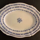 2 oval dishes serving in Gien 1900