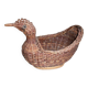 Woven wicker hen