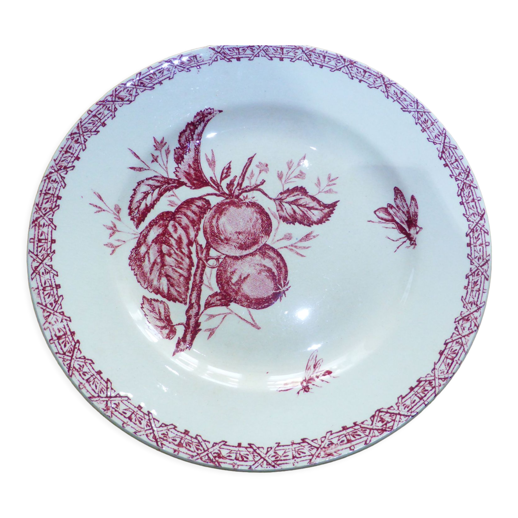 1 plate dessert in terre de fer from choisy le roi