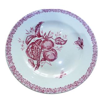 1 plate dessert in terre de fer from choisy le roi