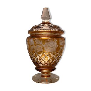 Pot couvert urne sur - cristal