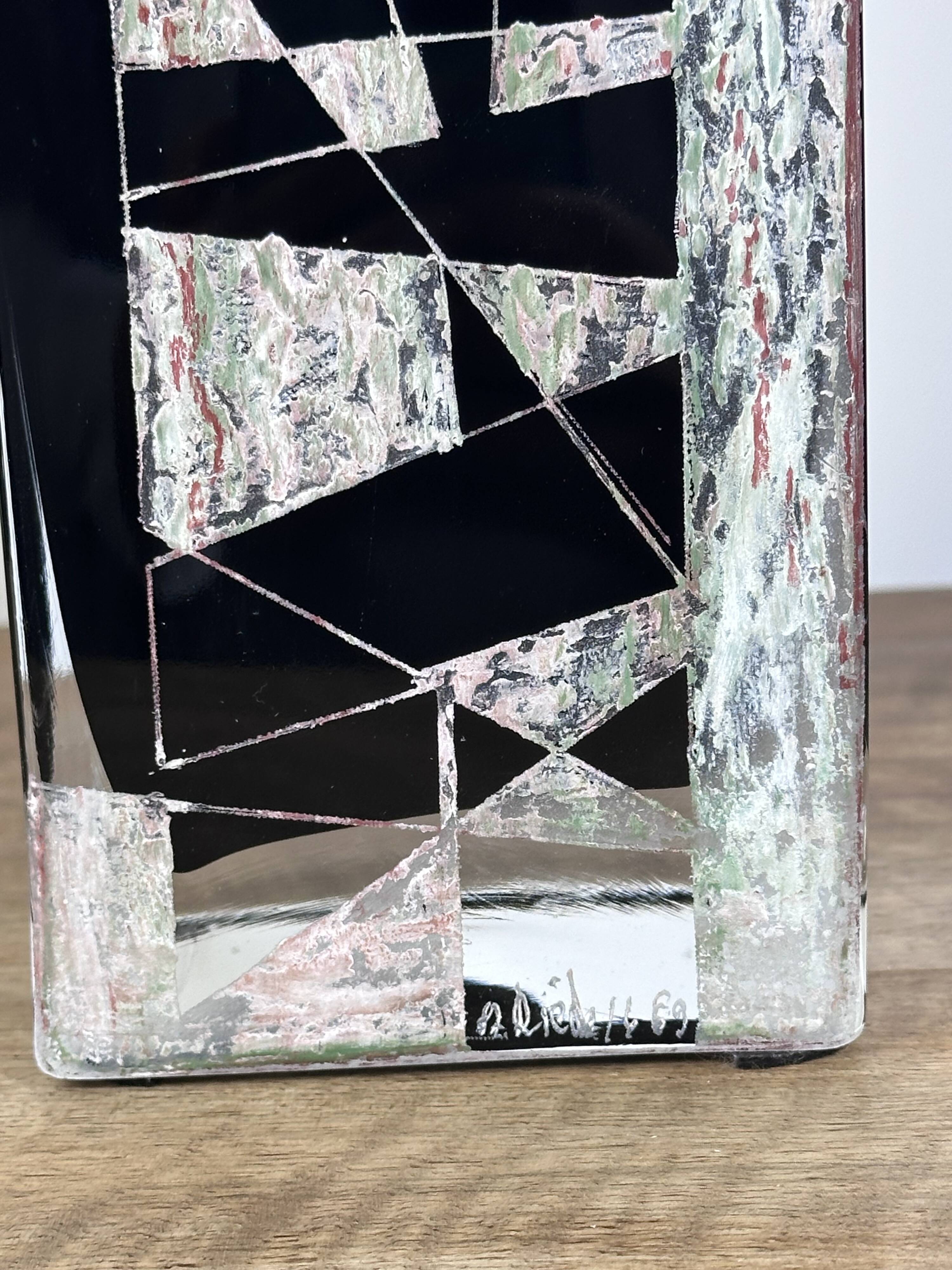 Anatole Riecke Cubist vase 1969 height 50cm