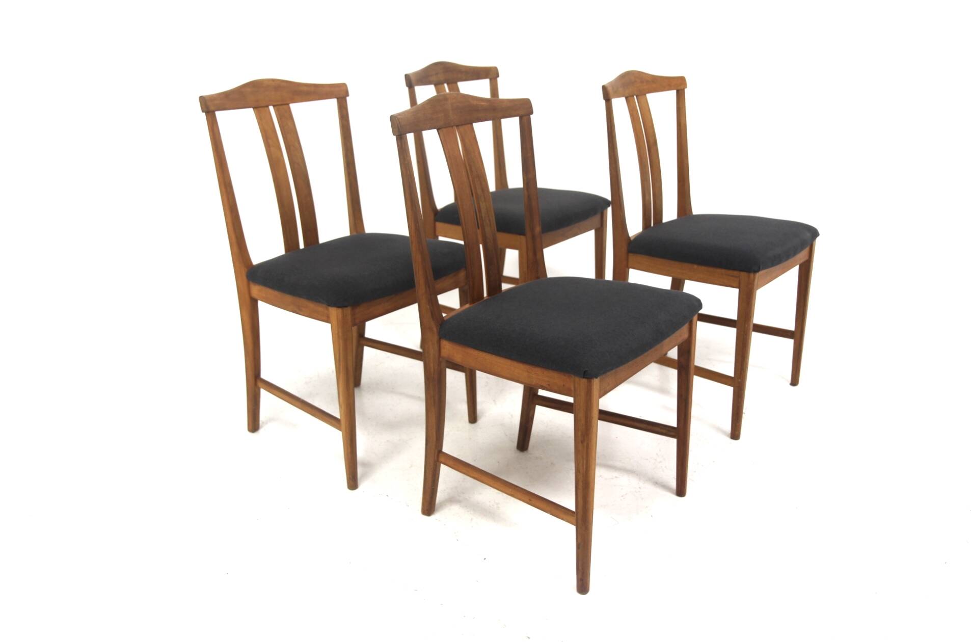 Set of 4 Scandinavian teak chairs, Karl Erik Ekselius, JOC, Sweden, 19