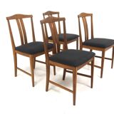 Set of 4 Scandinavian teak chairs, Karl Erik Ekselius, JOC, Sweden, 19
