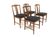 Set of 4 Scandinavian teak chairs, Karl Erik Ekselius, JOC, Sweden, 19