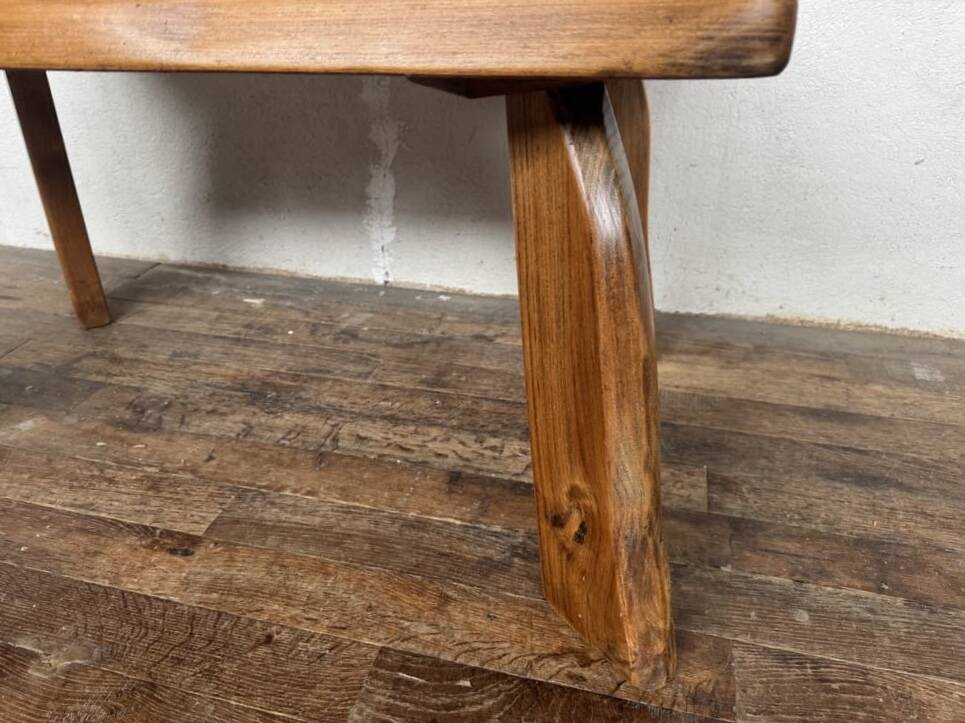 Vintage modernist elm coffee table