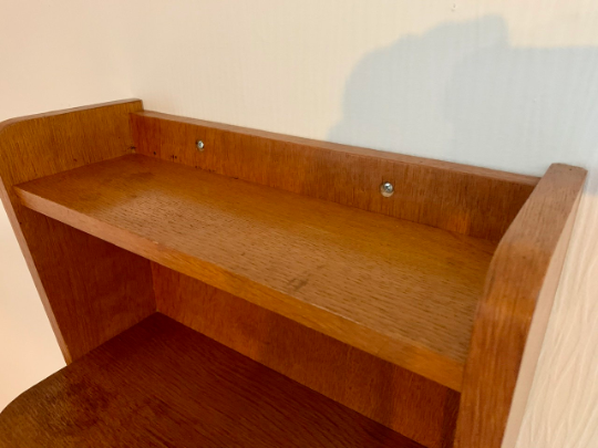 Vintage 1960s light wood wall exterior