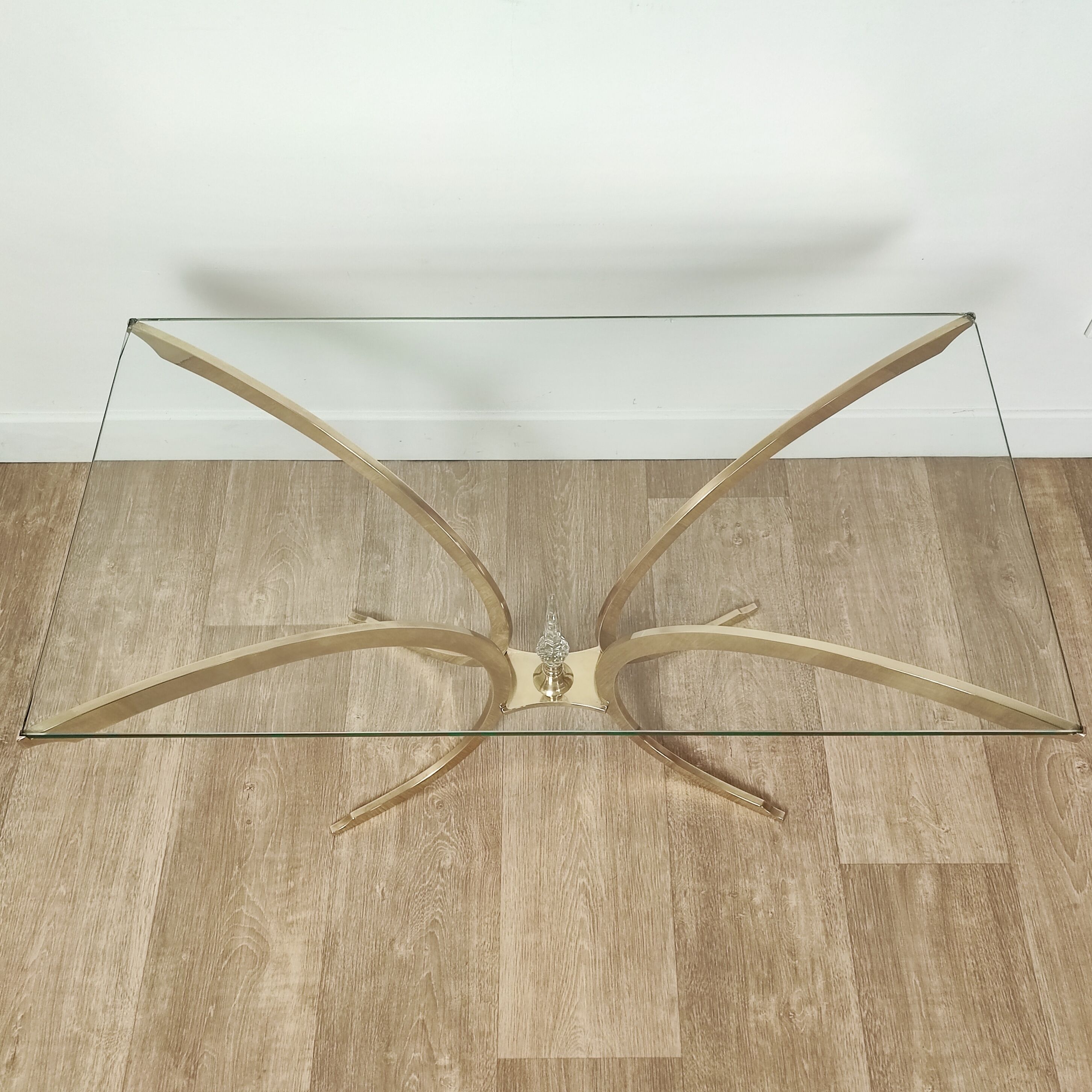 Table basse italienne en laiton