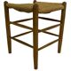 Vintage Danish papercord stool rope beech mid century '60s design
