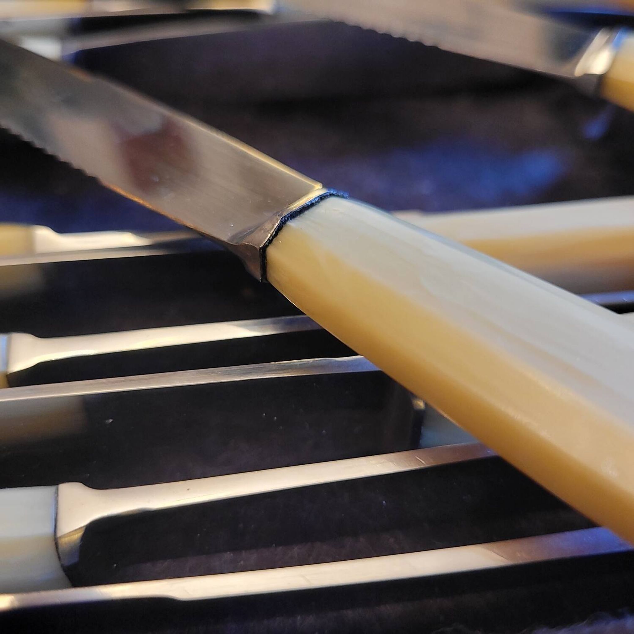 12 Rameau Sens stainless steel knives – France – 1950s/1970s