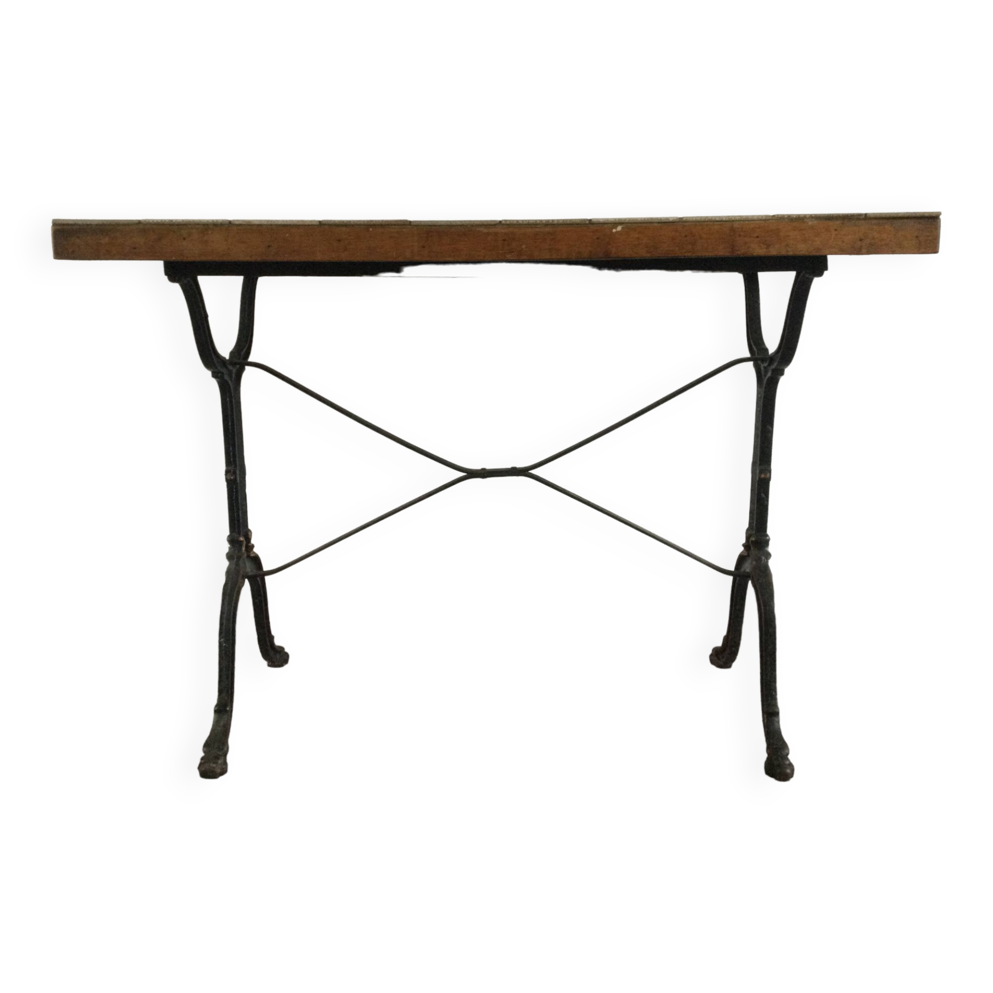 Wrought iron bistro table