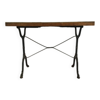 Wrought iron bistro table