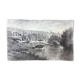 Old charcoal drawing painting
