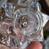 Bougeoir en verre vintage