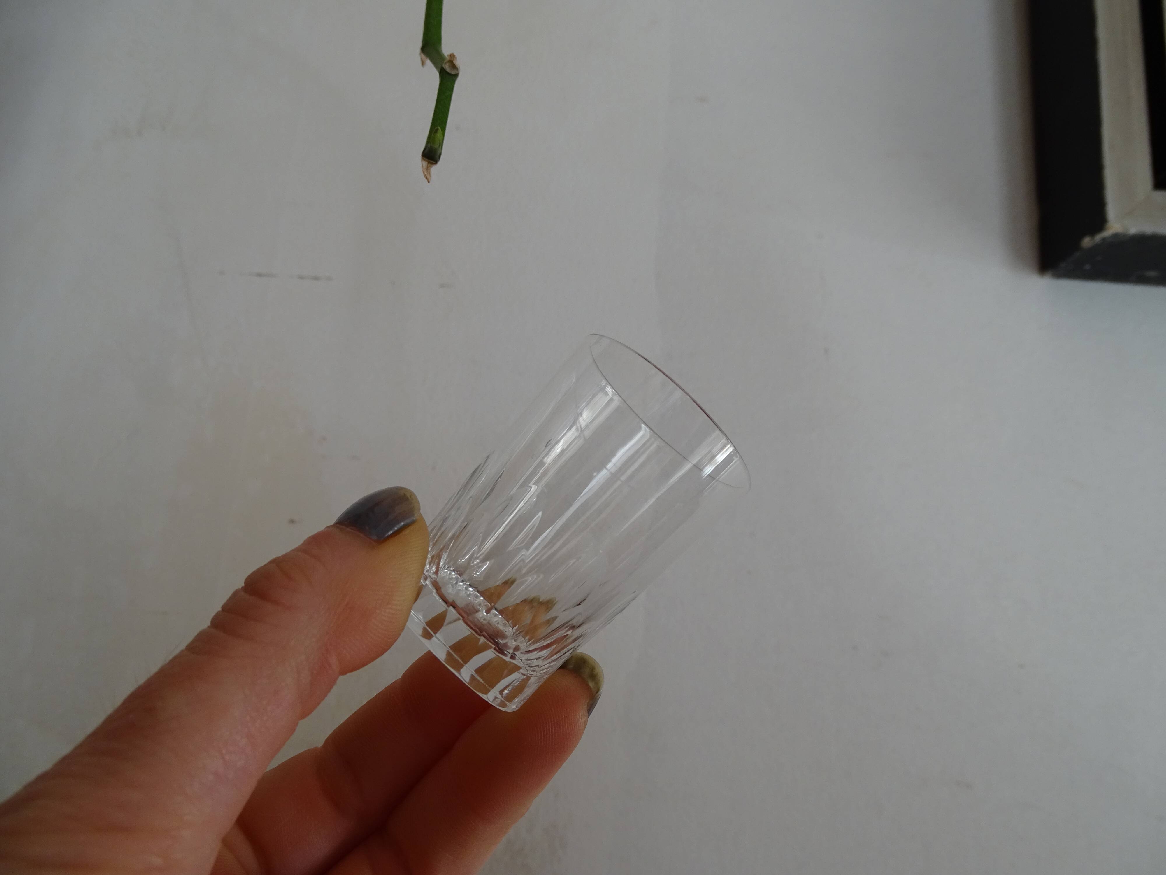 3 glass cut crystal Baccarat signed different