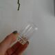 3 glass cut crystal Baccarat signed different