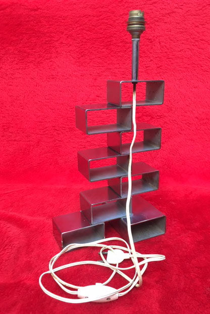 Chrome steel lamp foot 60s