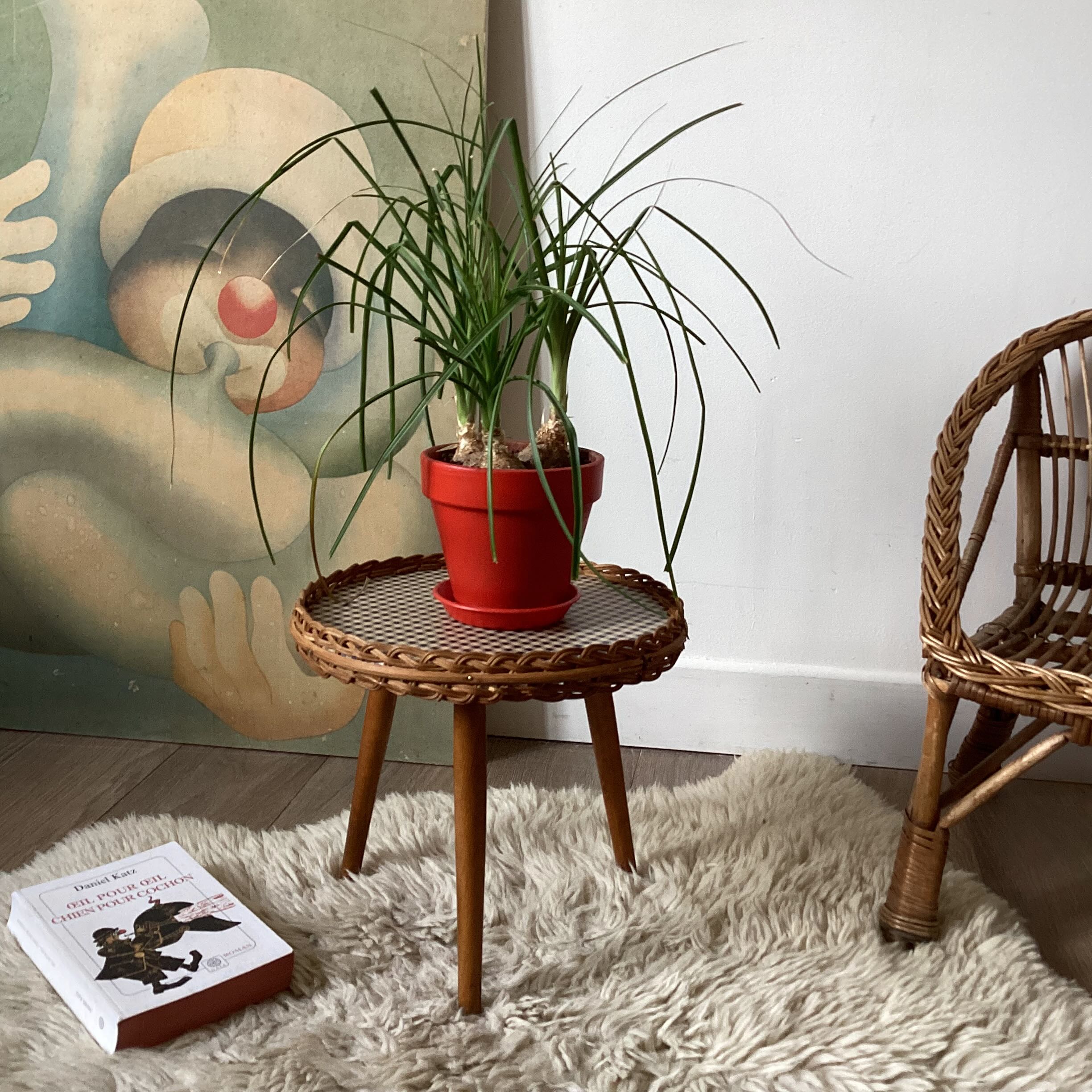 Tripod plant holder table