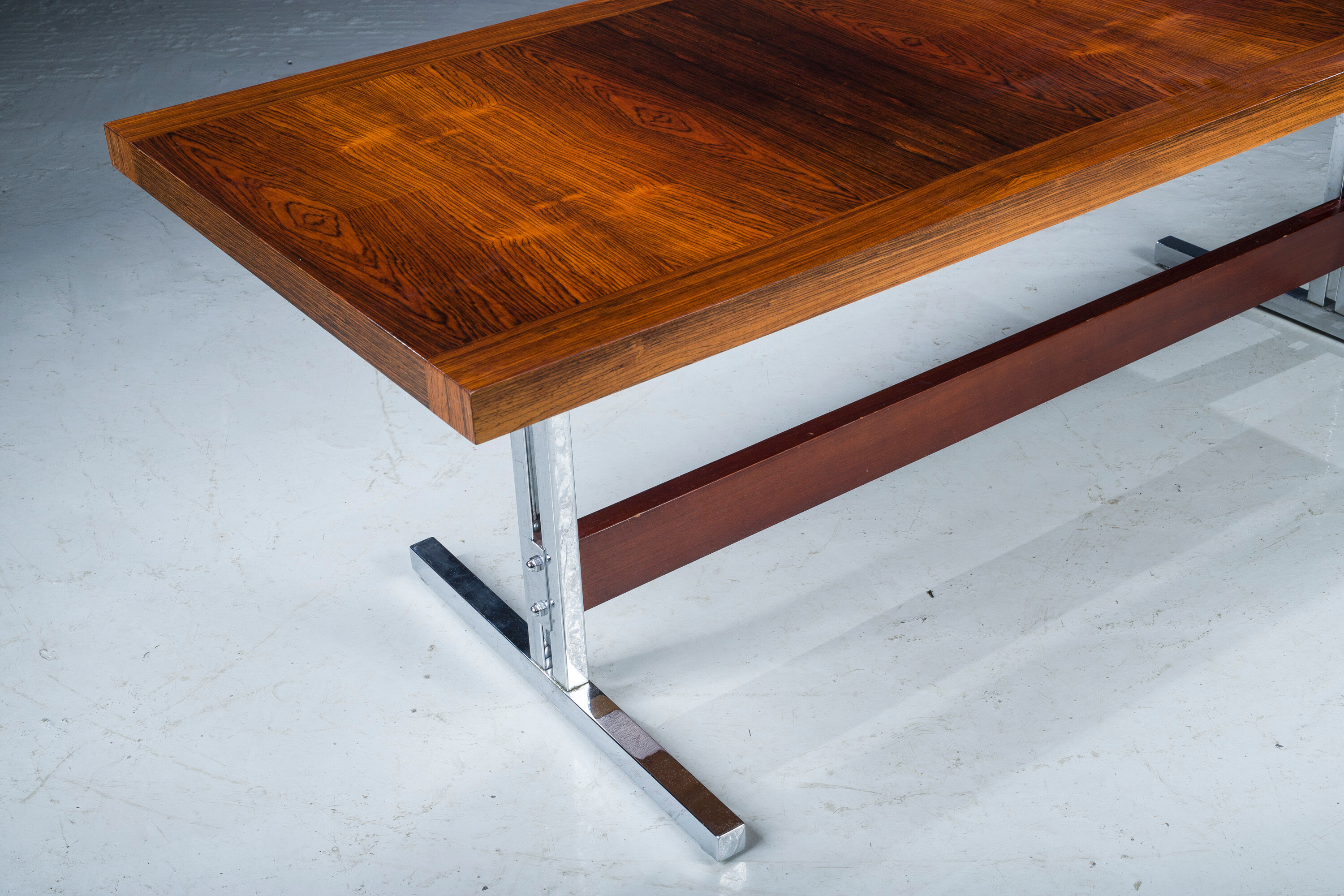 Vintage Adjustable Rosewood Dining or Coffee Table, 1960s