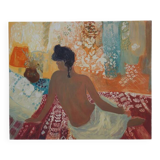 Nancy DELOUIS: Nude from behind, original signed lithograph