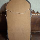 White patinated baroque mirror