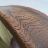 1950s, 3-seater Danish sofa, original condition, furniture velour, oak.