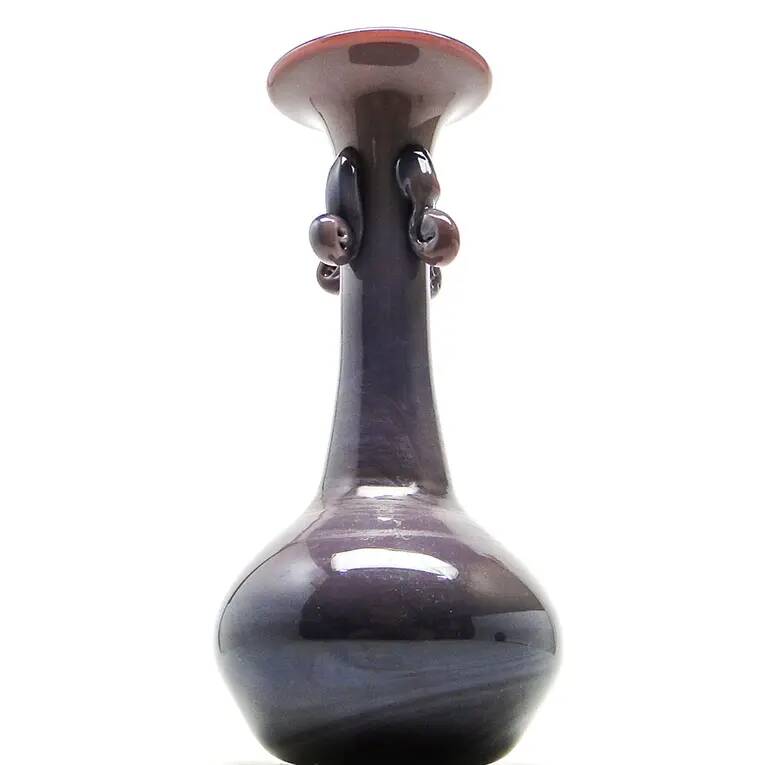Modernism vase, glass, designed by J. Słuczan-Orkusz, Poland, 1970s