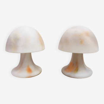 Pair of Limburg mushroom lamps