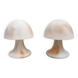 Pair of Limburg mushroom lamps