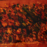 Vintage coffee table in brass and glass