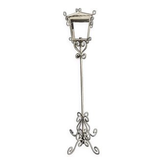 Wrought iron outdoor lamp post