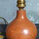 Lampe de chevet en bois vintage