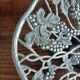 Silver-plated fruit bowl with foot