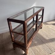 Console étagère laquée “Faux Écaille” — style Chinoiserie