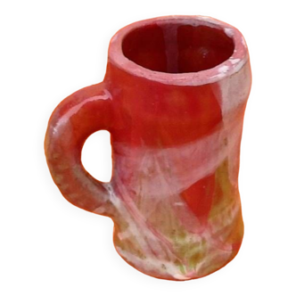 Cup / Mug Traditional ceramic with marbled effect glaze