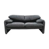 Cassina Maralunga two seater sofa by Vico Magistretti, Italy 1970s