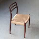 Set of 4 'model 78' dining chairs in rosewood by Niels Otto Moller