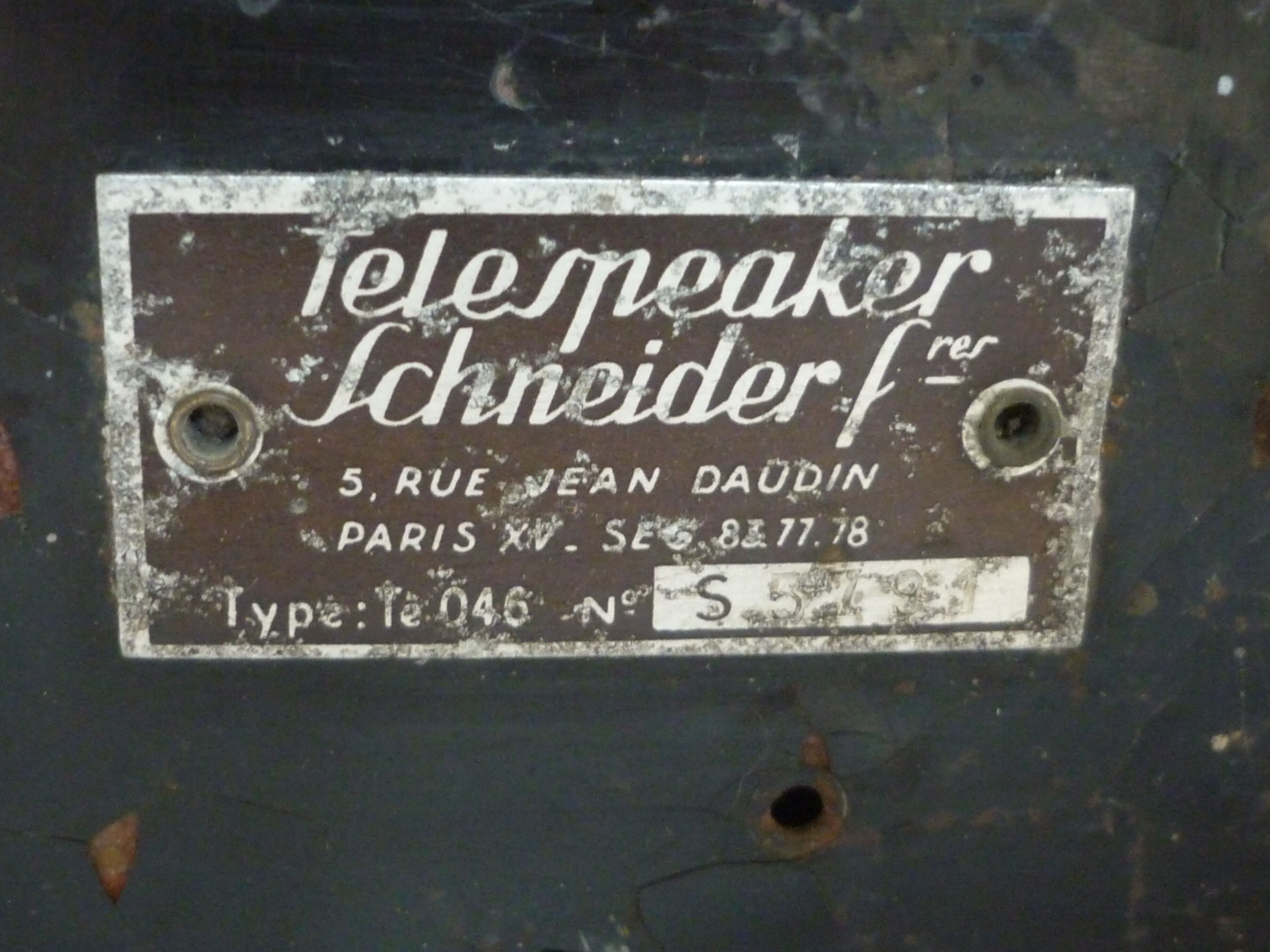 Former speaker phone phone schneider telespeaker