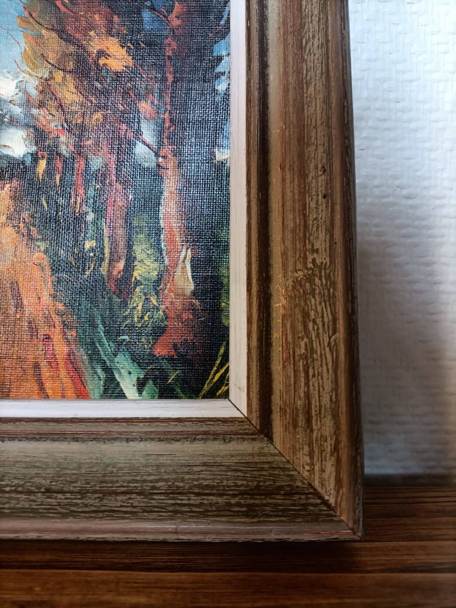 Framed reproduction painting of the painting "The Road" Maurice de Vlaminck