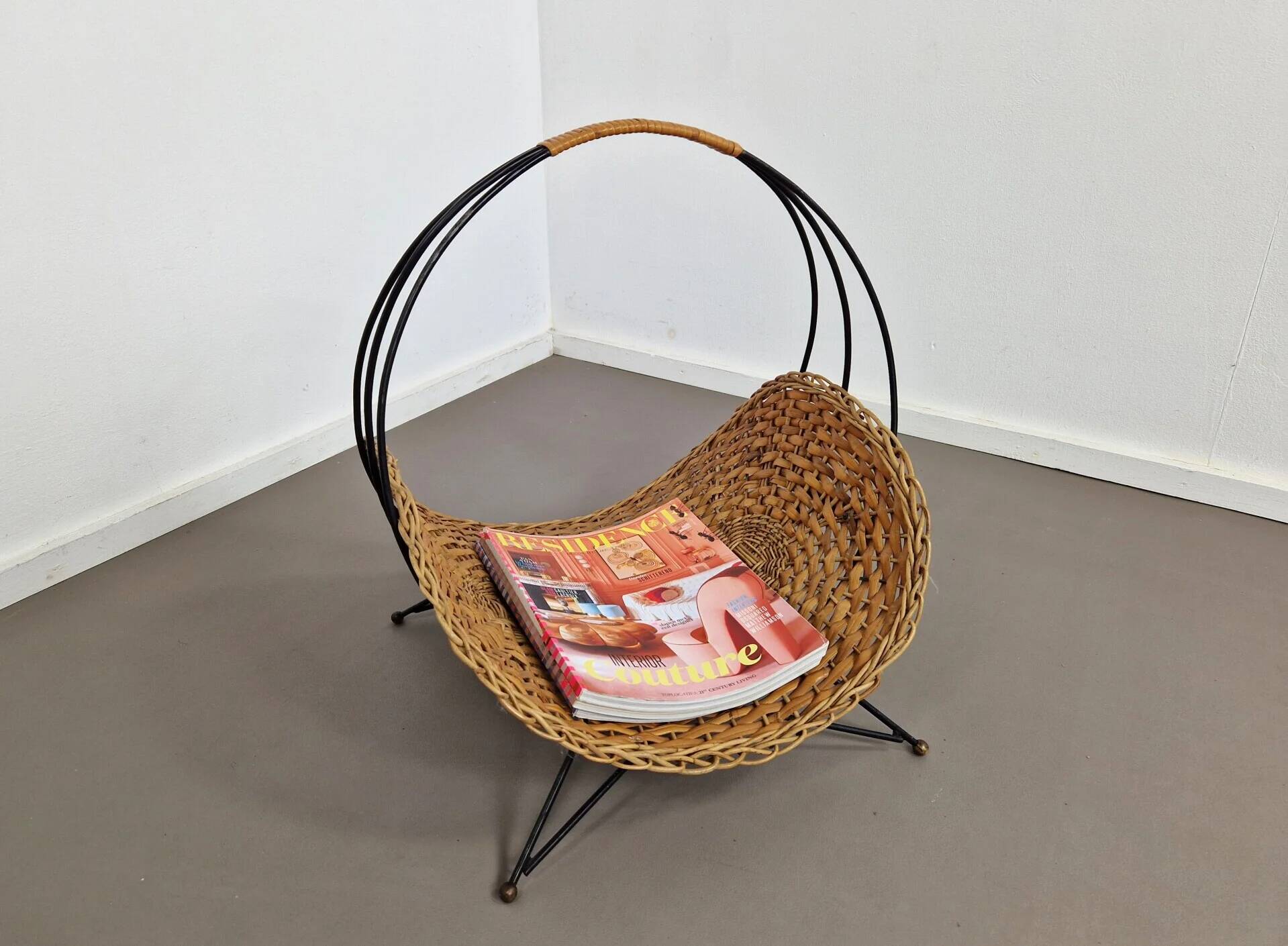 Firewood or newspaper basket | 1950s
