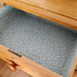 English pine chest of drawers