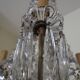 Napoleon III chandelier with crystal pendants, signed Portieux, 19th century.