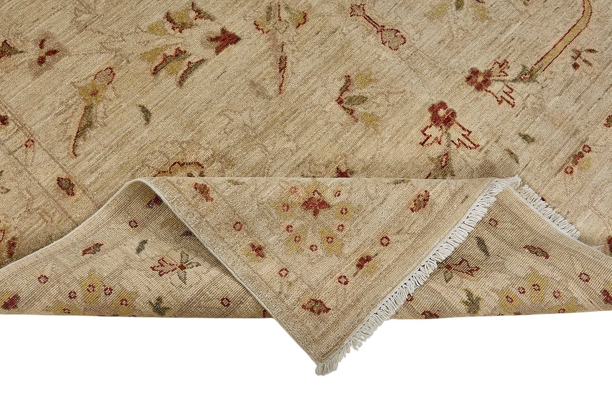 Turkish Handknotted Wool Oushak Rug 198 cm x 294 cm
