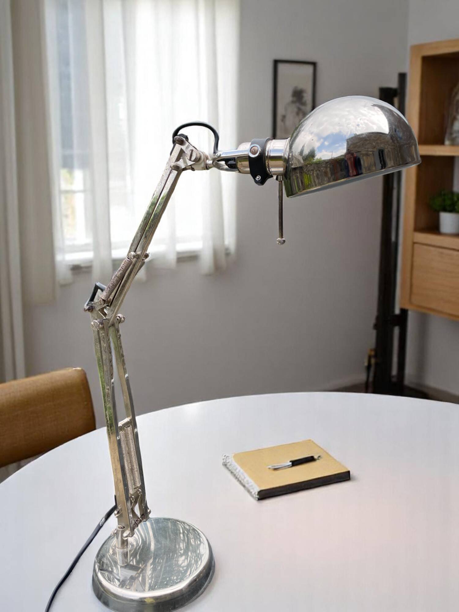 Lampe d'architecte en métal articulée Ikea Forså vintage