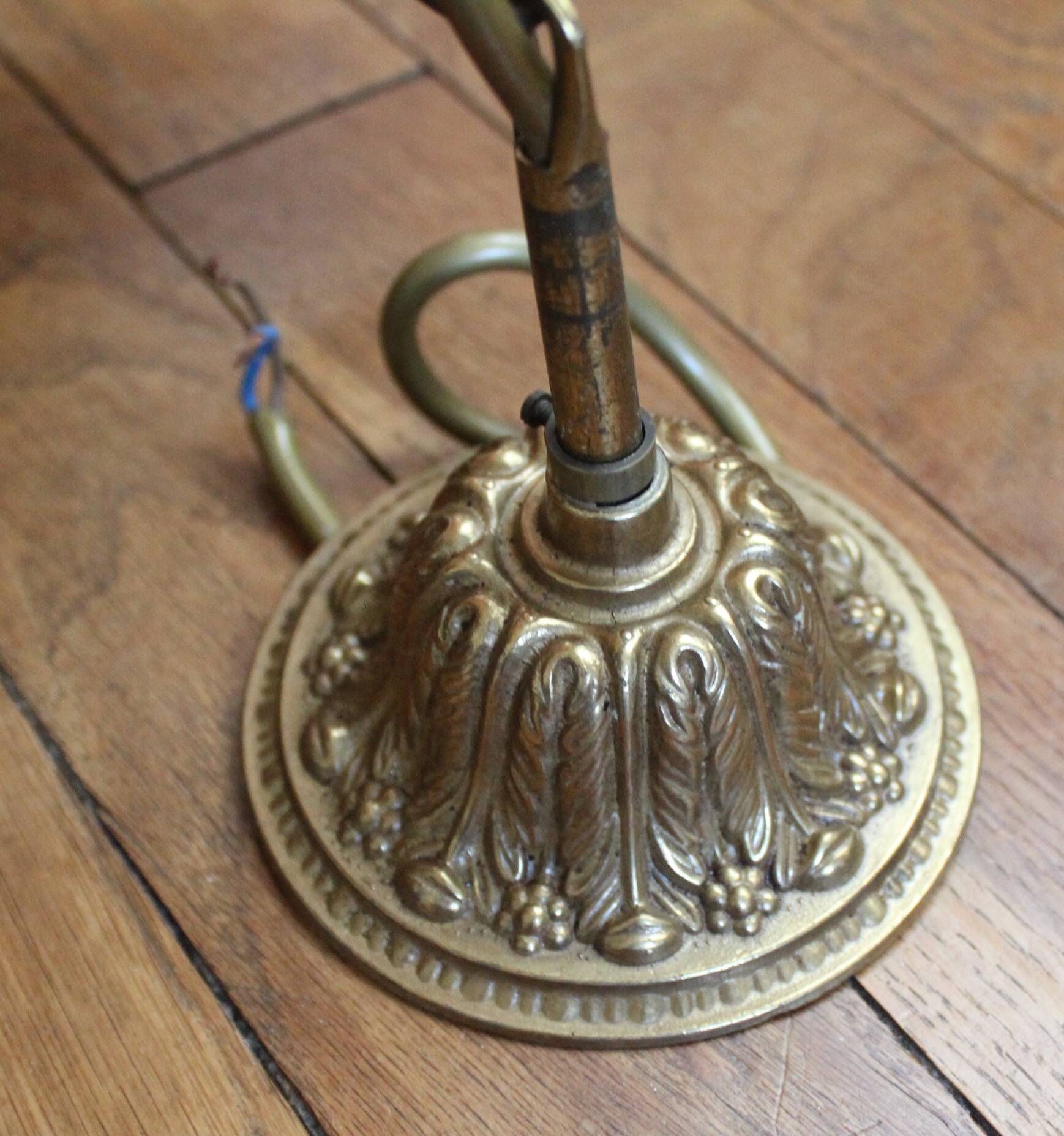 5-branch bronze chandelier