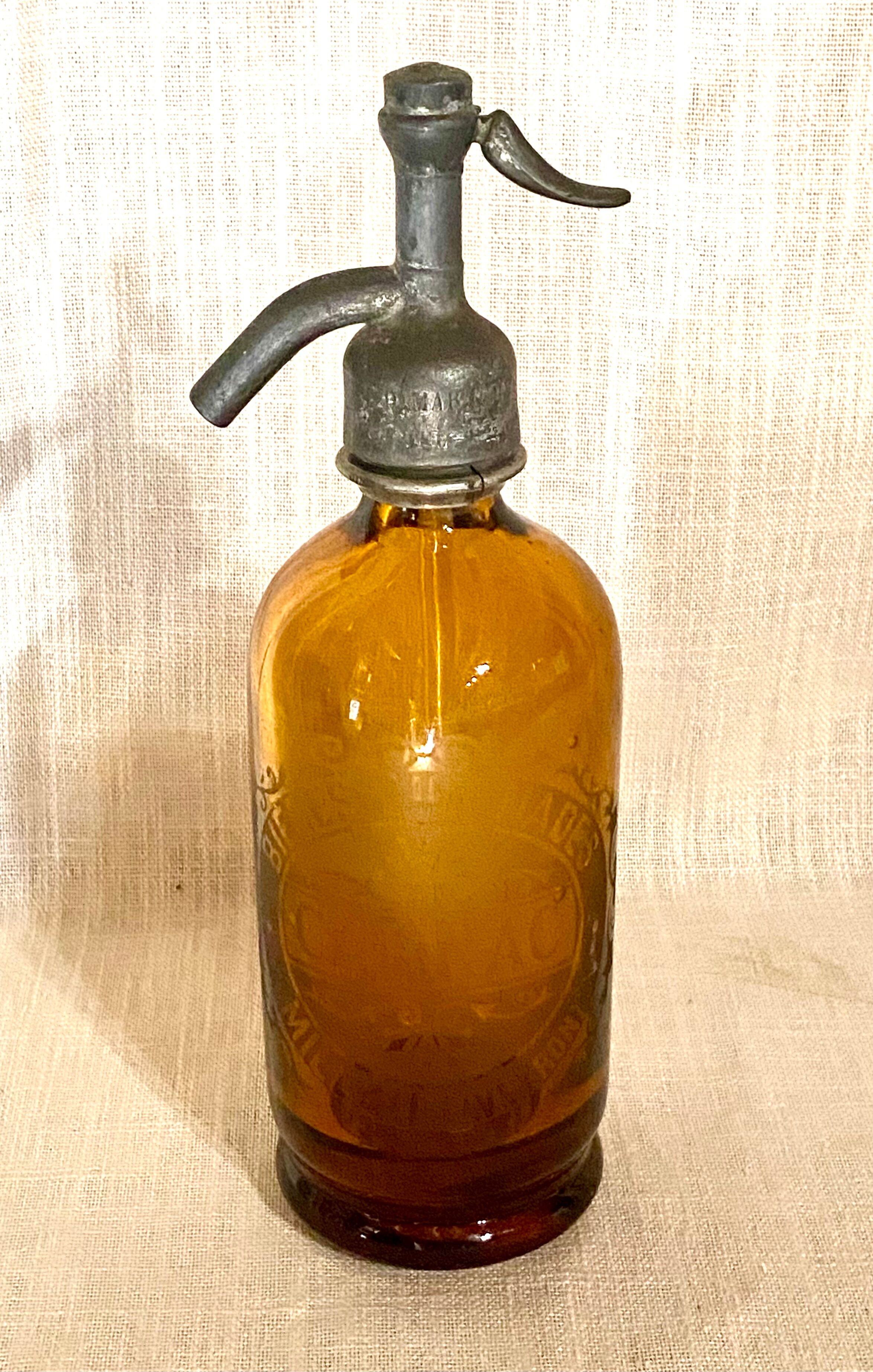 Amber glass syphon